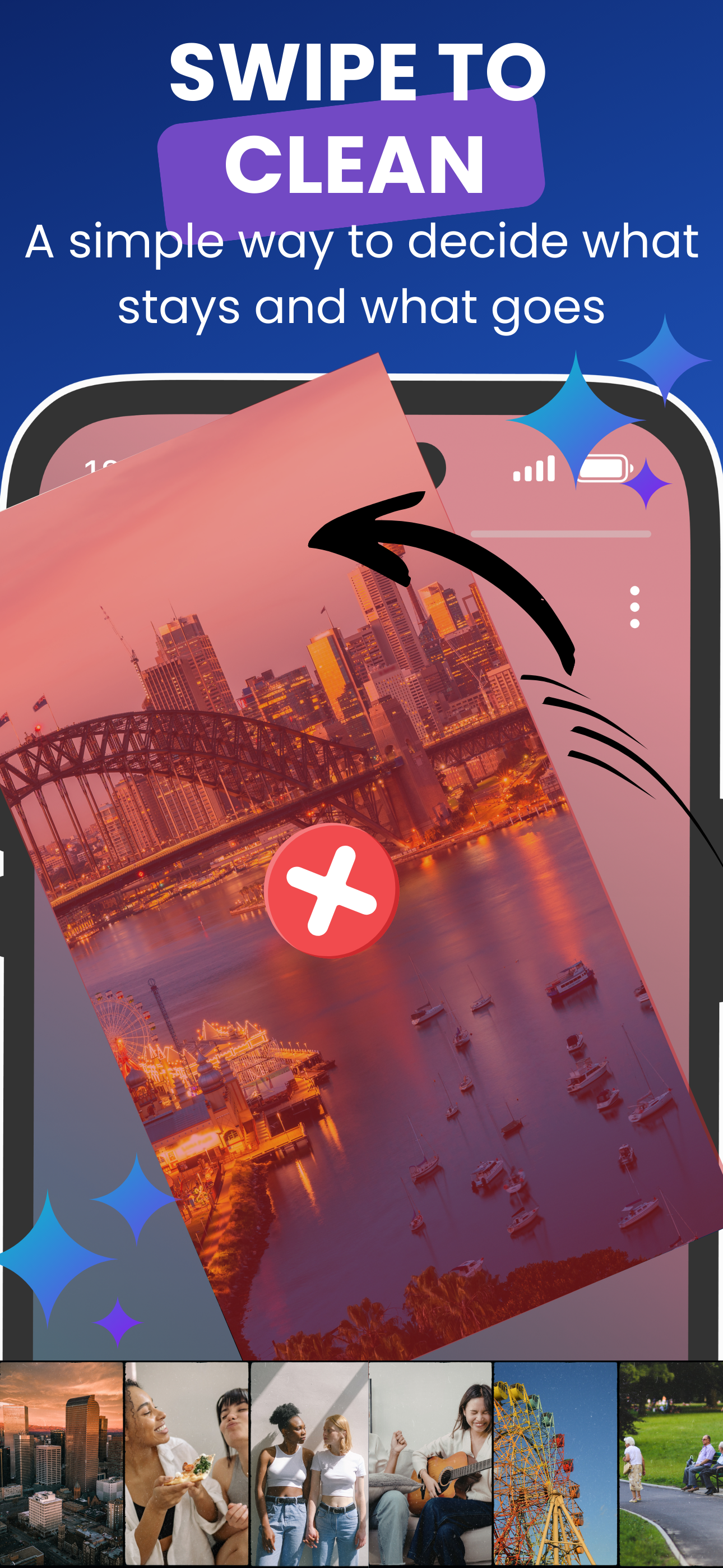 Swipe to Clean Feature